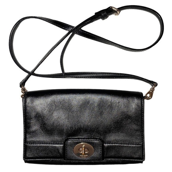 Kate Spade Black Leather Bag - Picture 1 of 8